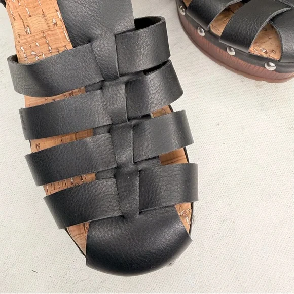 Korks black strappy high heel sandal with stud detail - Picture 5 of 11